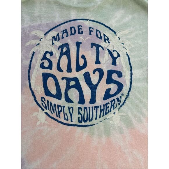 SIMPLY SOUTHERN Youth Small “Made For Salty Days” Short Sleeve Shirt - Picture 2 of 7